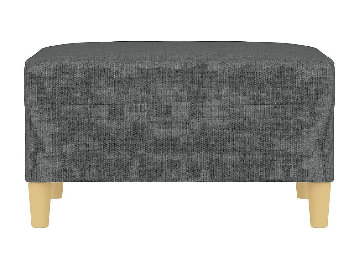 Repose-pied Gris foncé 70x55x41 cm Tissu LQF90835