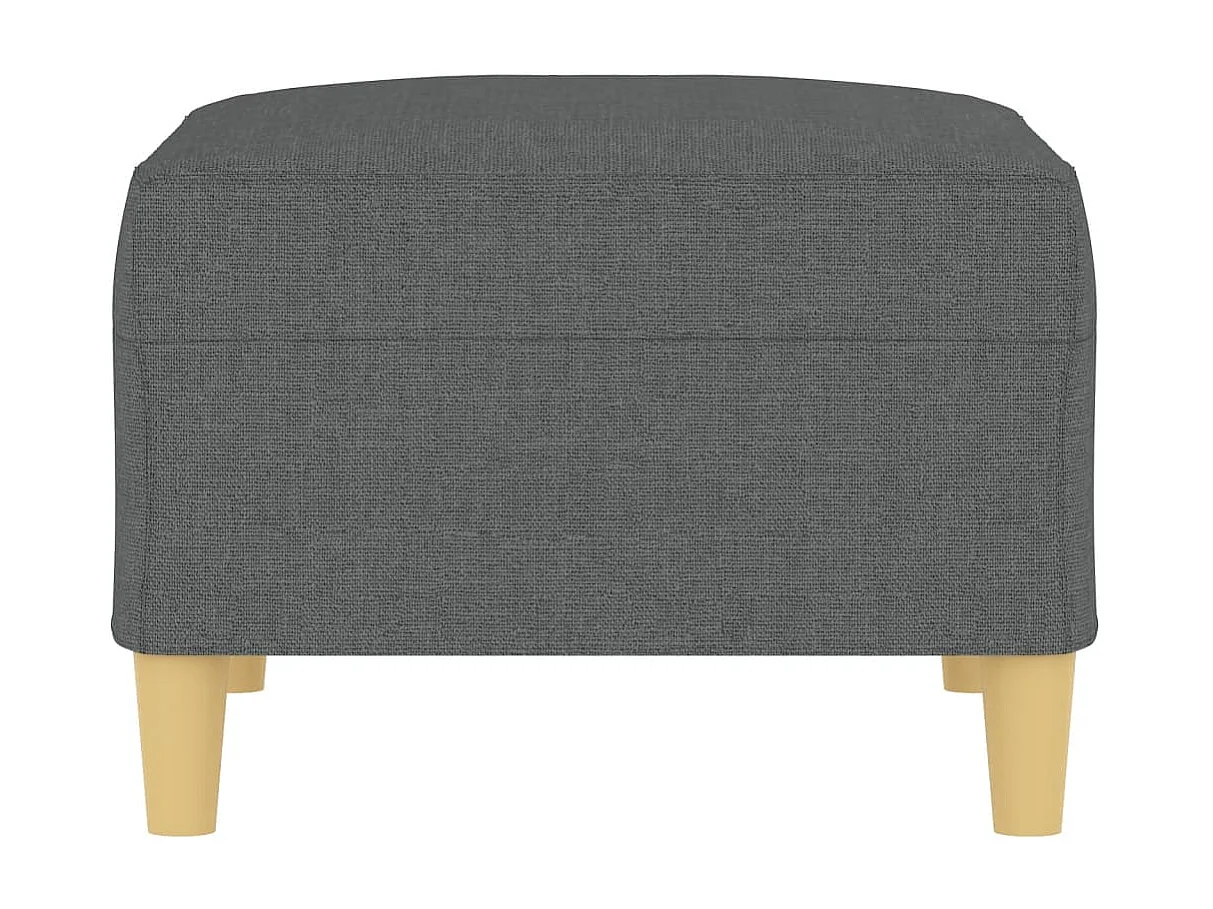 Repose-pied Gris foncé 70x55x41 cm Tissu LQF90835