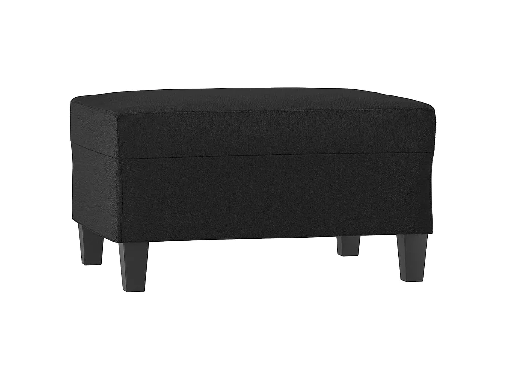 Repose-pied Noir 70x55x41 cm Similicuir LQF21301