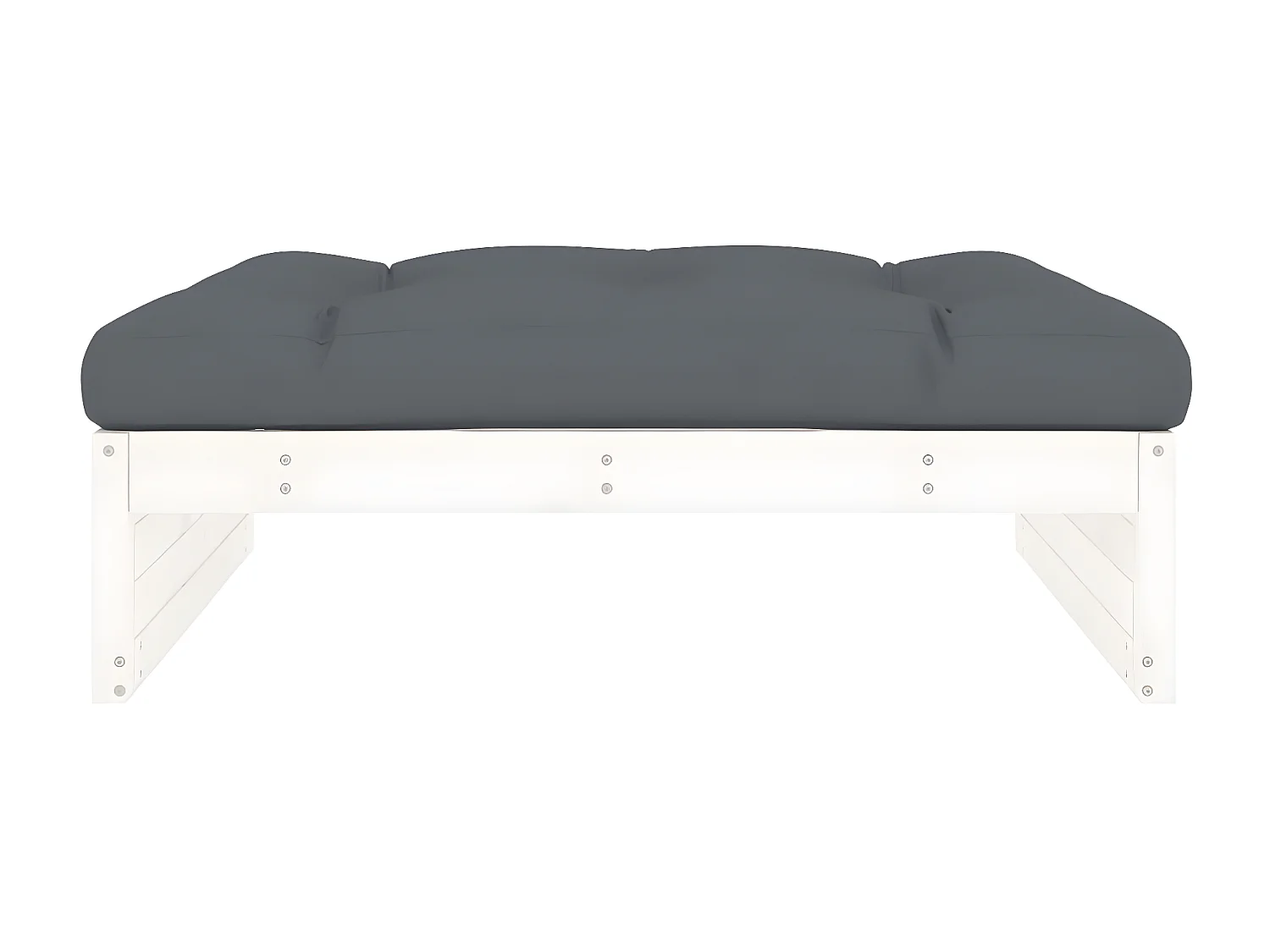 Tuinvoetenbank 120x80 cm massief grenenhout wit NL297227