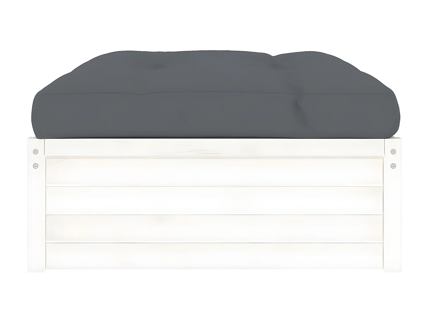 Tuinvoetenbank 120x80 cm massief grenenhout wit NL297227