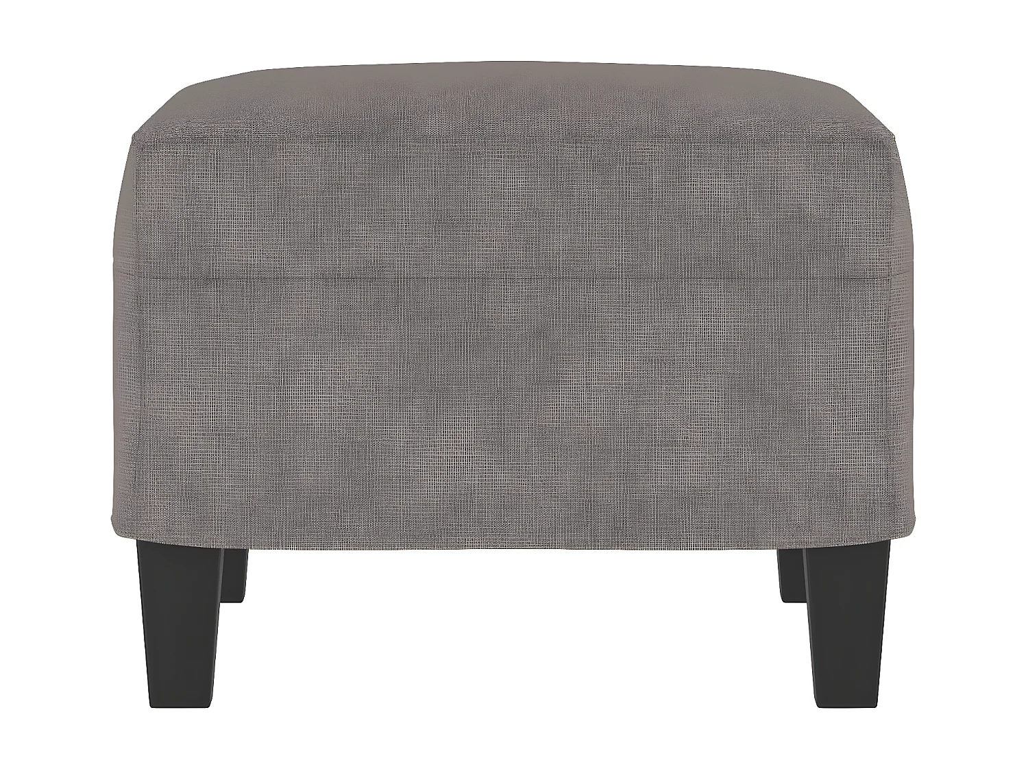 Reposapiés de tela gris taupe 60x50x41 cm ES453218