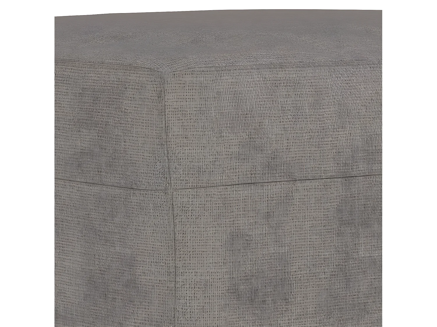 Reposapiés de tela gris taupe 60x50x41 cm ES453218