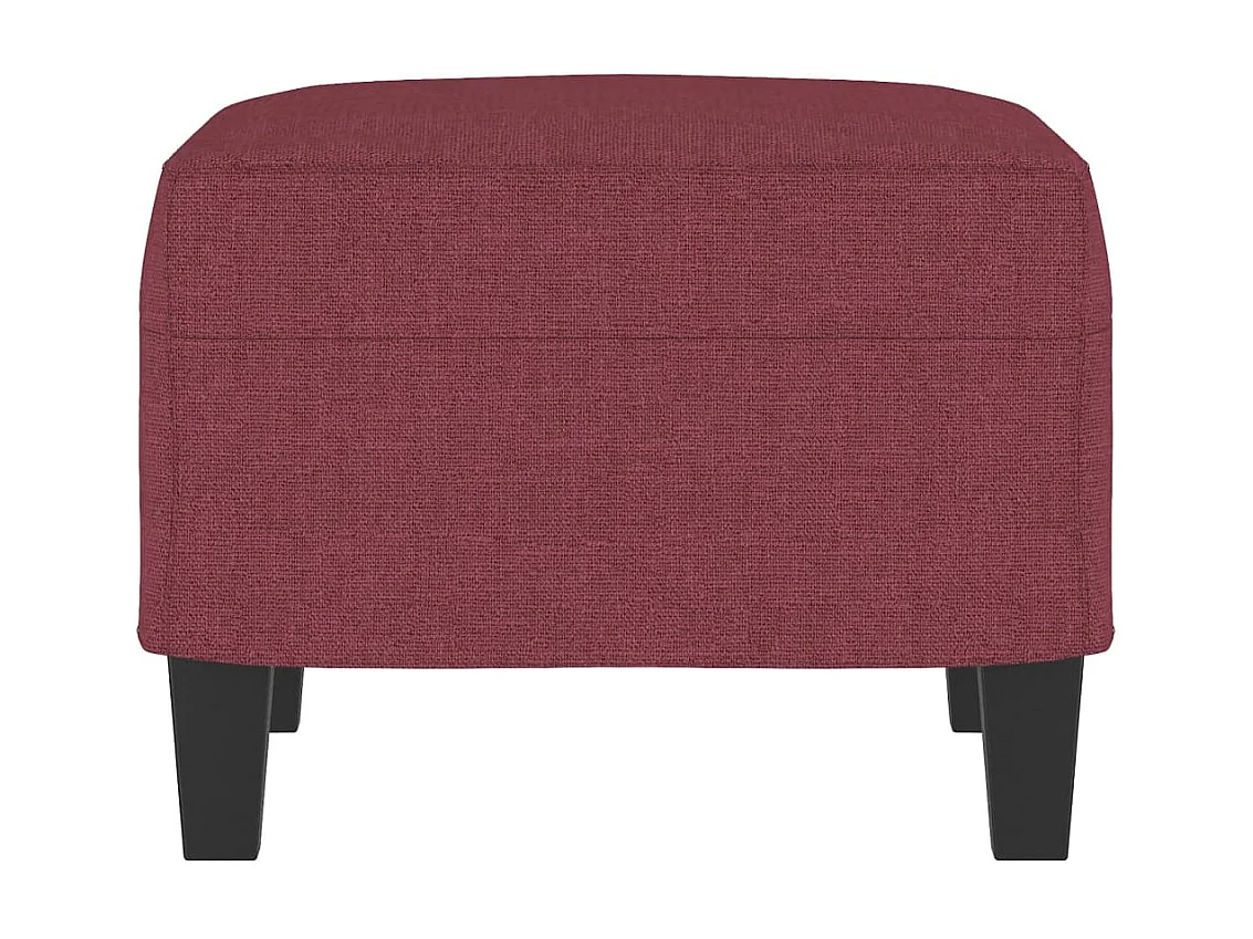 Repose-pied Rouge bordeaux 60x50x41 cm Tissu LQF57112