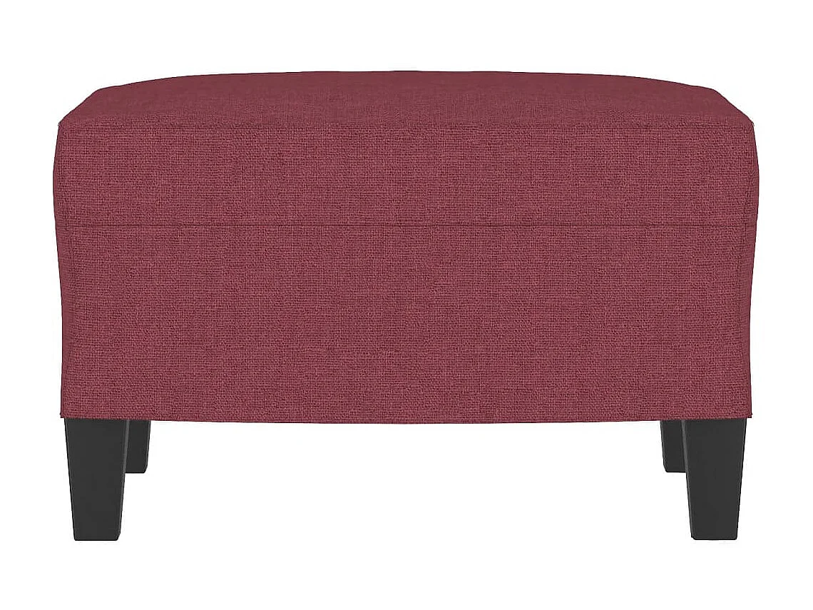 Repose-pied Rouge bordeaux 60x50x41 cm Tissu LQF57112