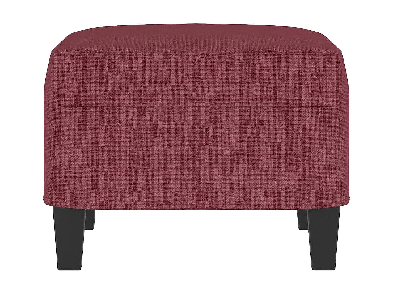Repose-pied Rouge bordeaux 60x50x41 cm Tissu LQF57112