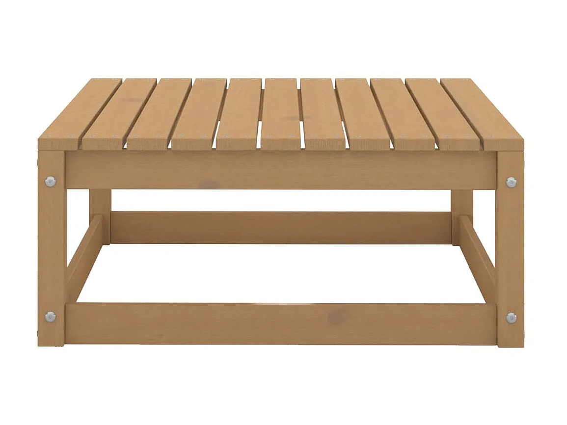 Sofá de jardín madera maciza pino marrón miel 70x70x30 cm ES17003