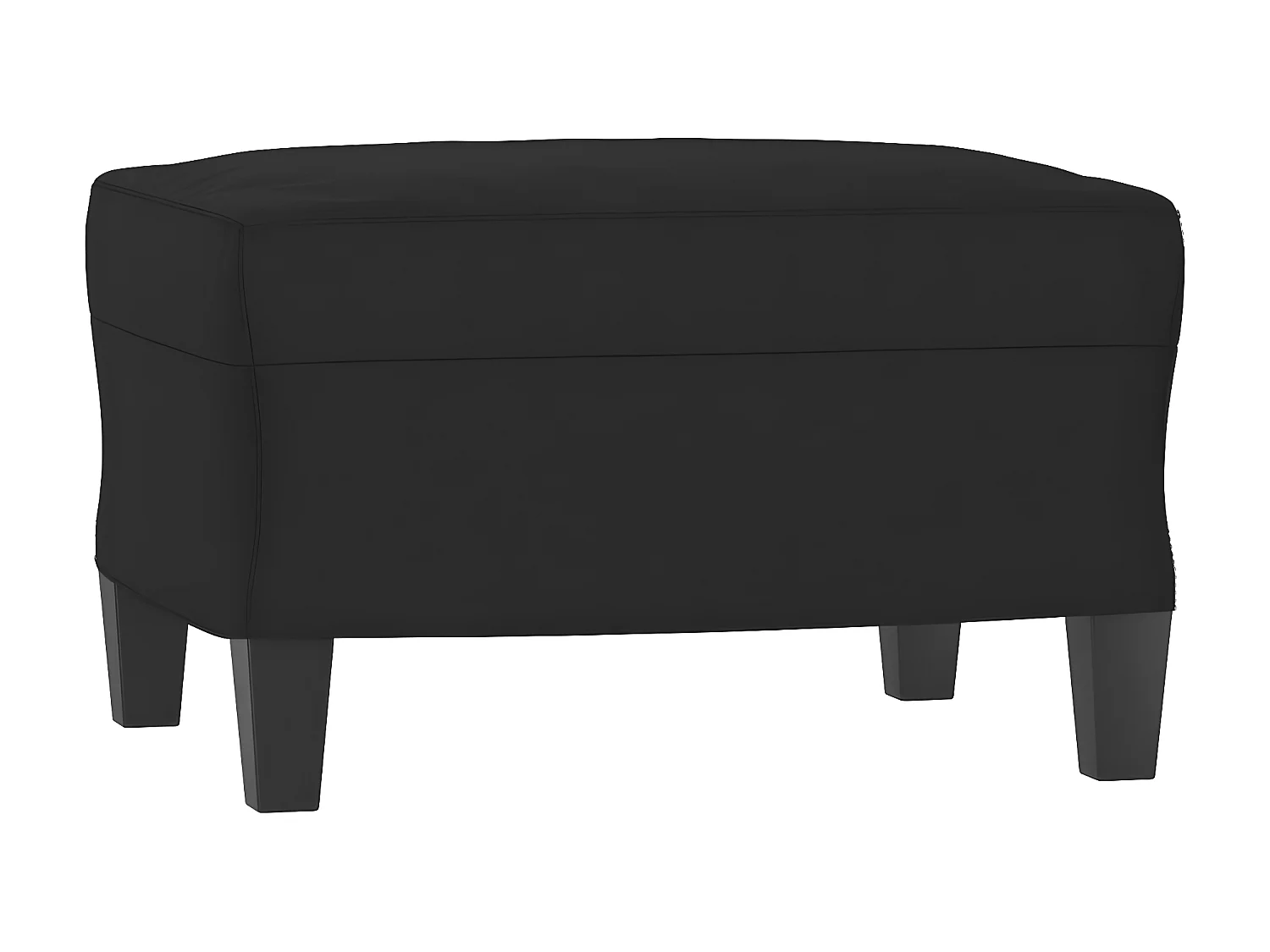 Repose-pied Noir 60x50x41 cm Tissu microfibre LQF25035