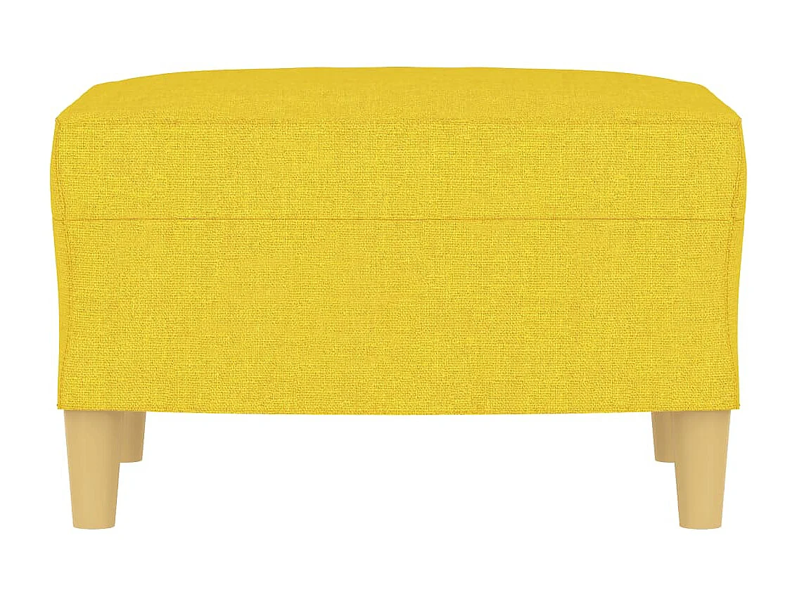 Repose-pied Jaune clair 60x50x41 cm Tissu LQF35129