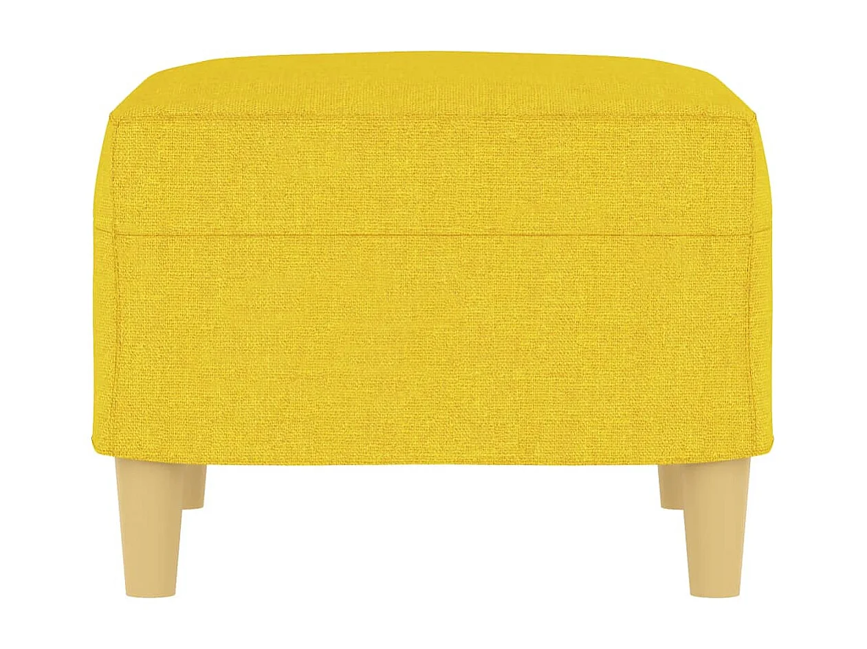 Repose-pied Jaune clair 60x50x41 cm Tissu LQF35129