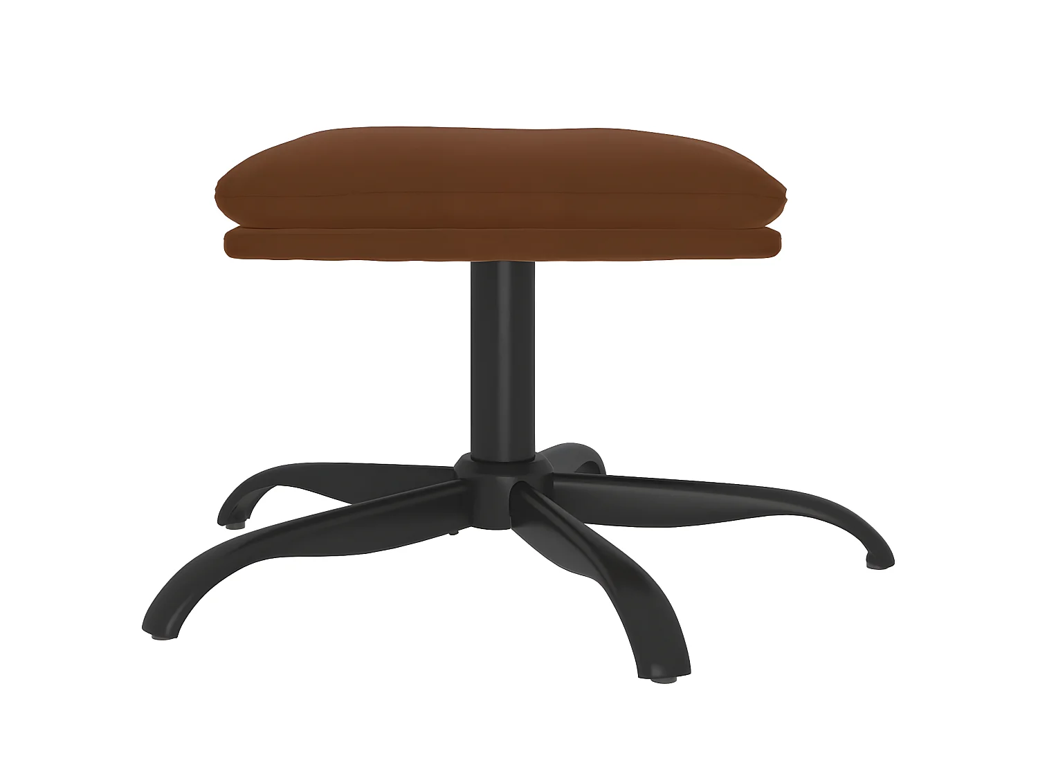 Repose-pied Marron 60x60x36 cm Tissu microfibre LQF96096