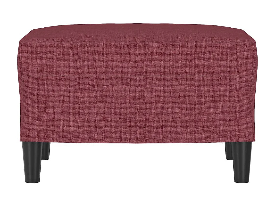 Apoio de pés 60x50x41 cm tecido vermelho tinto PT254566