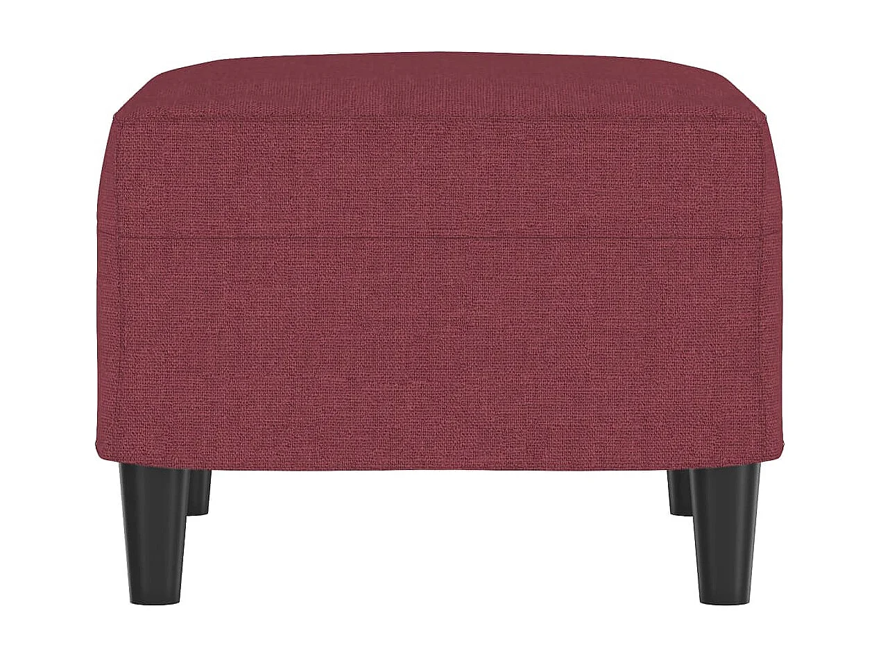 Apoio de pés 60x50x41 cm tecido vermelho tinto PT254566