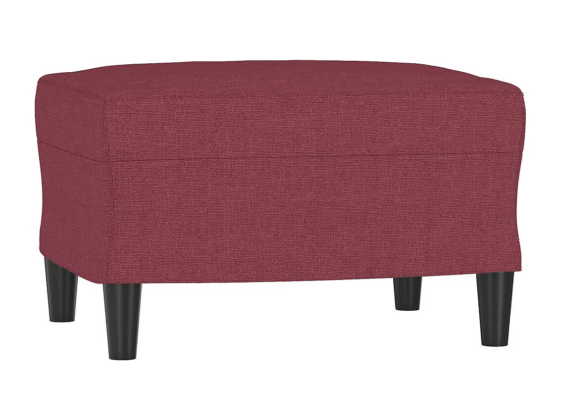 Reposapiés de tela rojo tinto 60x50x41 cm ES91668