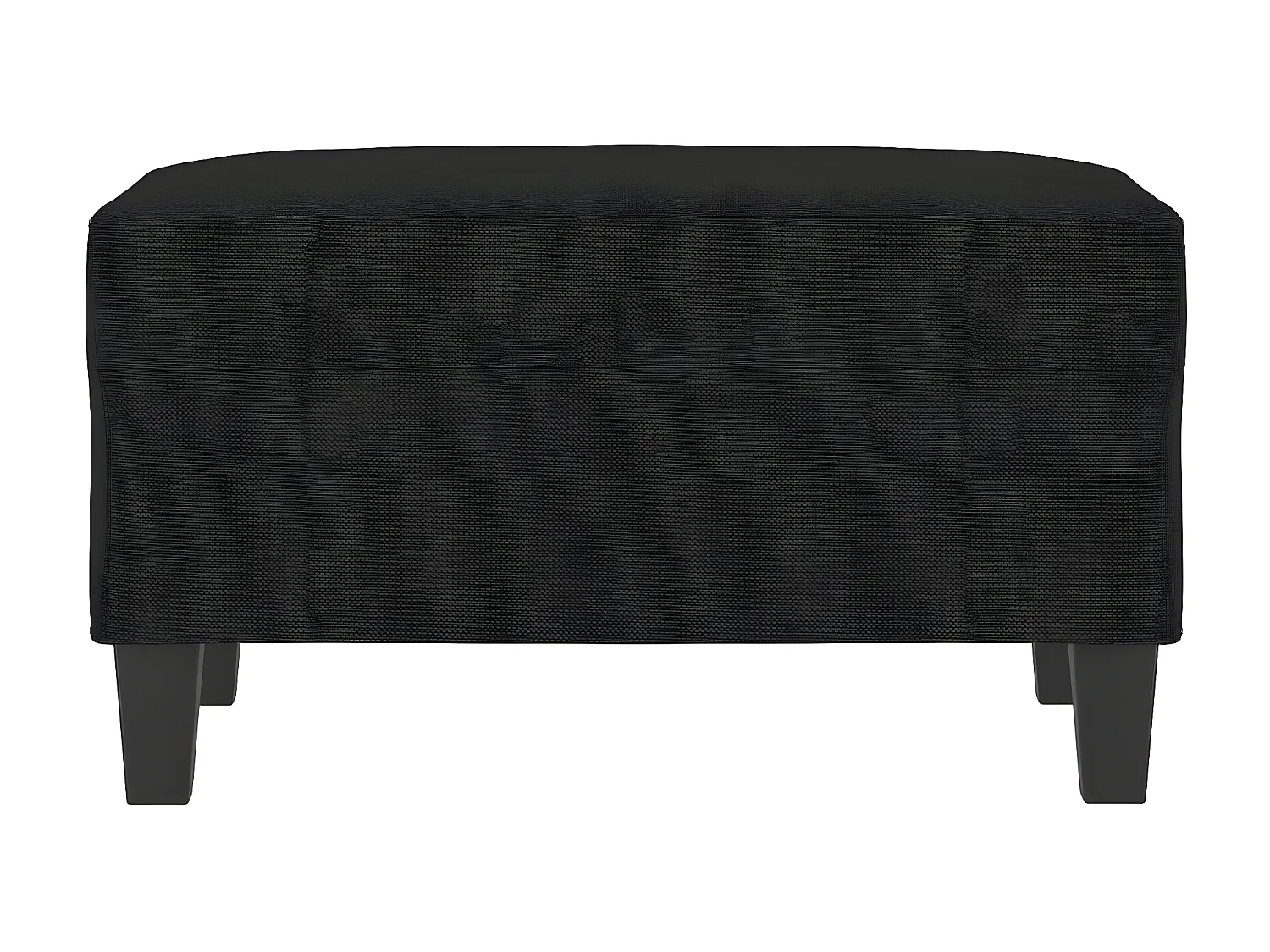 Apoio de pés 70x55x41 cm tecido preto PT210033