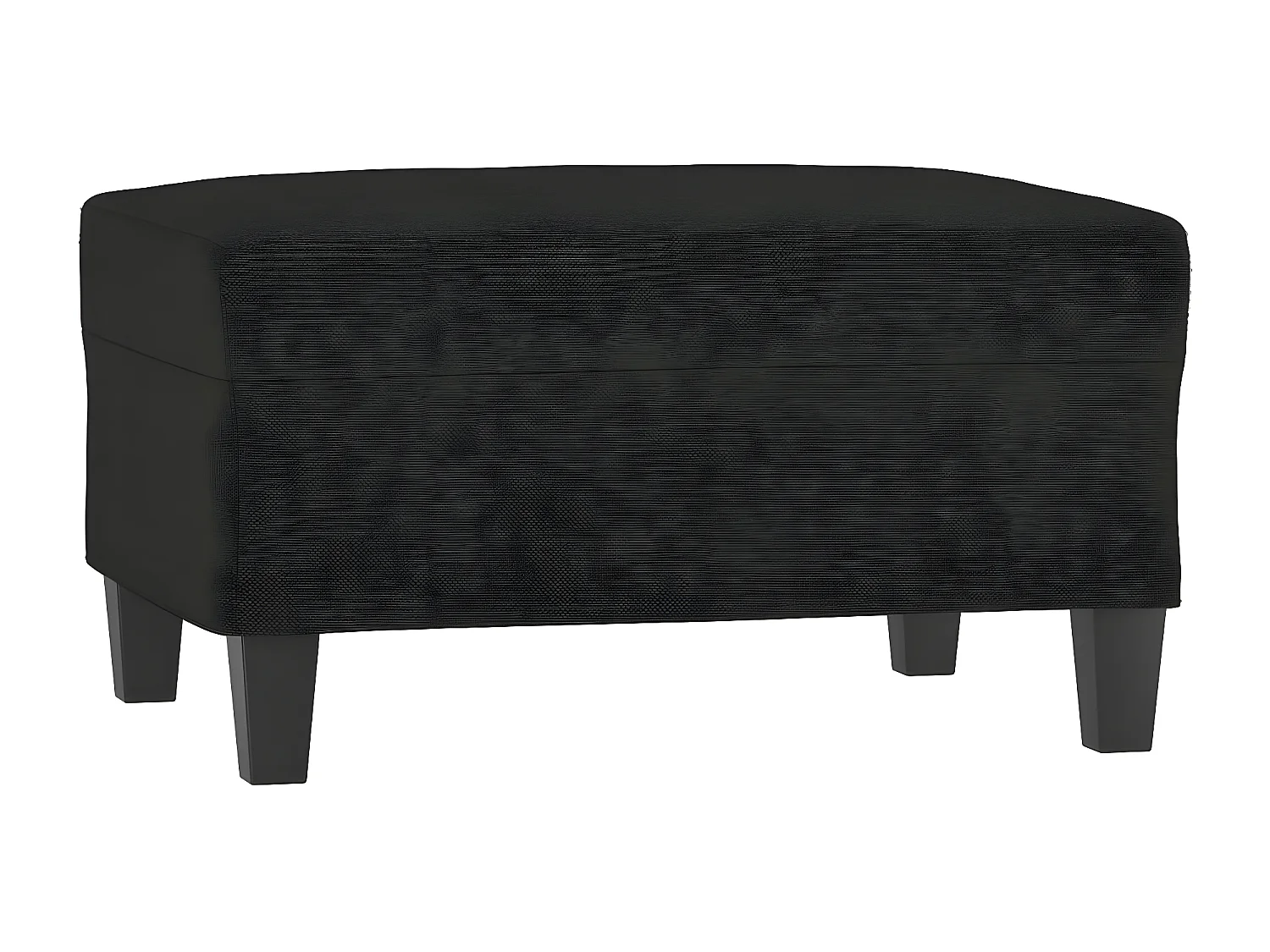 Repose-pied Noir 70x55x41 cm Tissu LQF23603