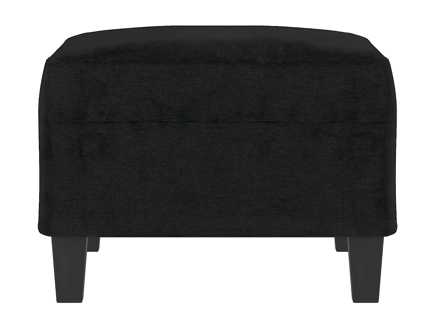 Repose-pied Noir 70x55x41 cm Tissu LQF23603