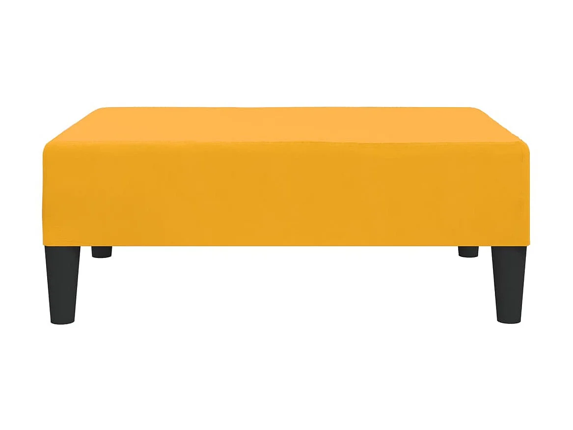 Repose-pied Jaune 78x56x32 cm Velours LQF48580