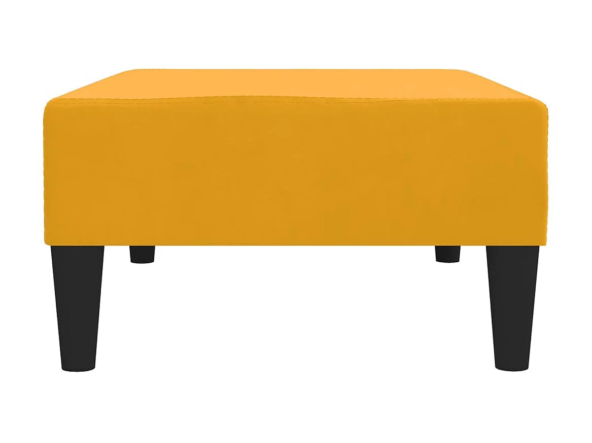 Repose-pied Jaune 78x56x32 cm Velours LQF48580