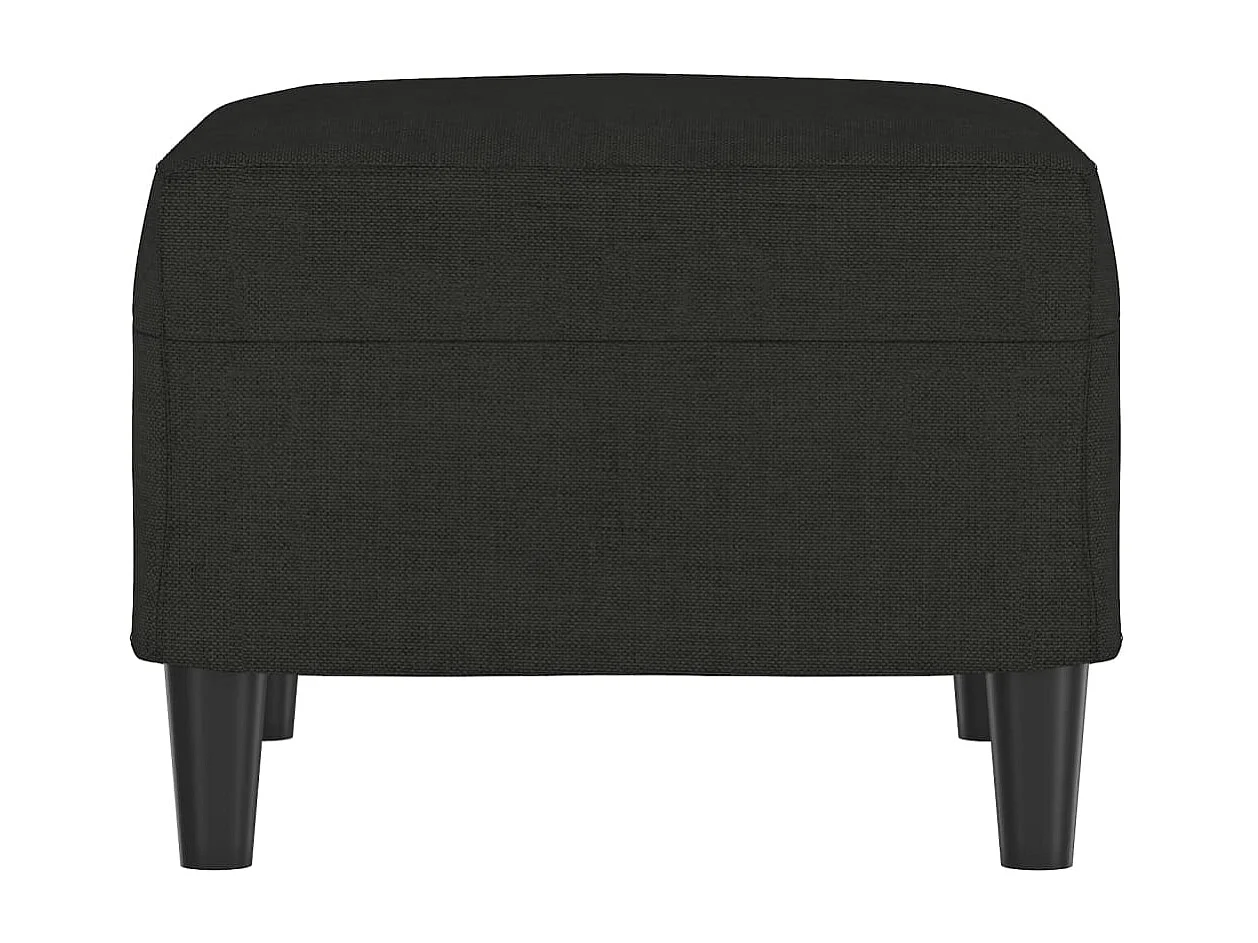 Repose-pied Noir 60x50x41 cm Tissu LQF32437