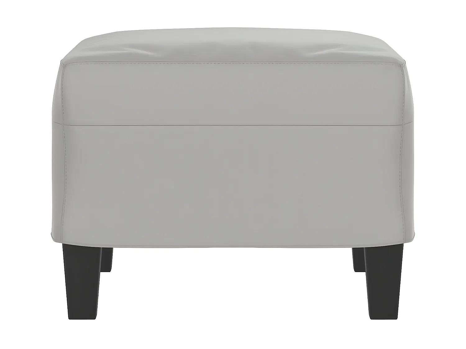 Repose-pied Gris clair 60x50x41 cm Tissu microfibre LQF83934