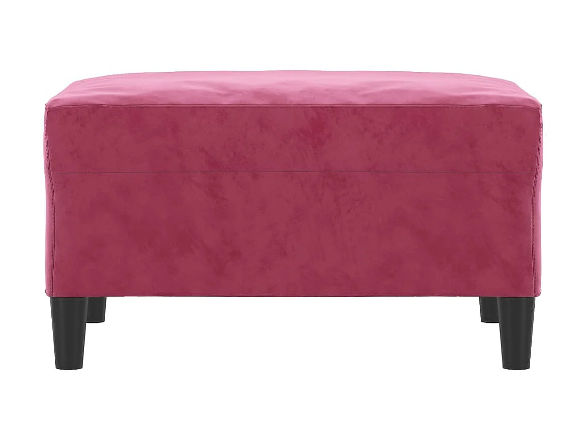 Apoio de pés 70x55x41 cm veludo vermelho tinto PT156500