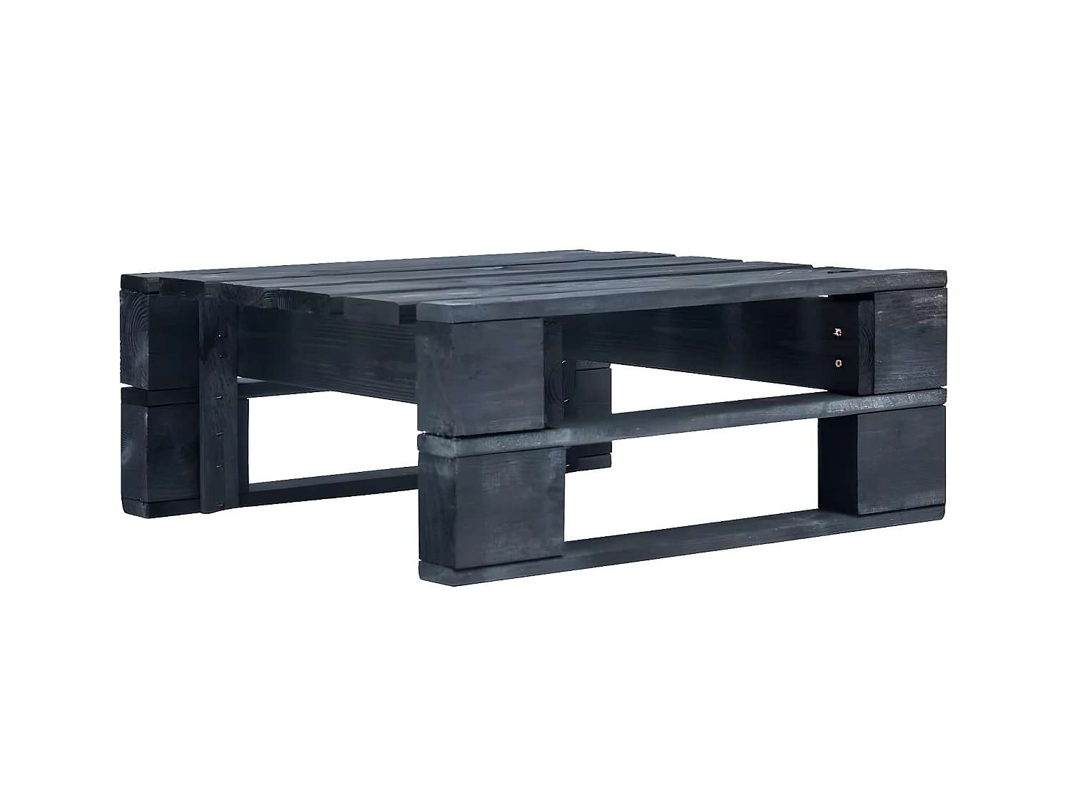 Canapé palette de jardin bois noir LQF79996