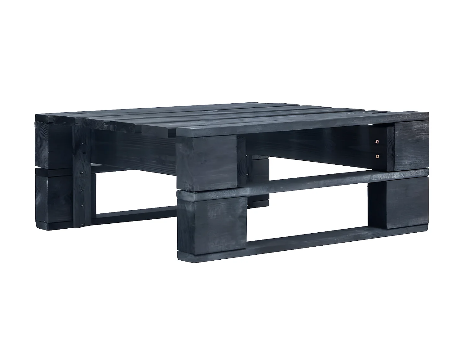 Canapé palette de jardin bois noir LQF79996