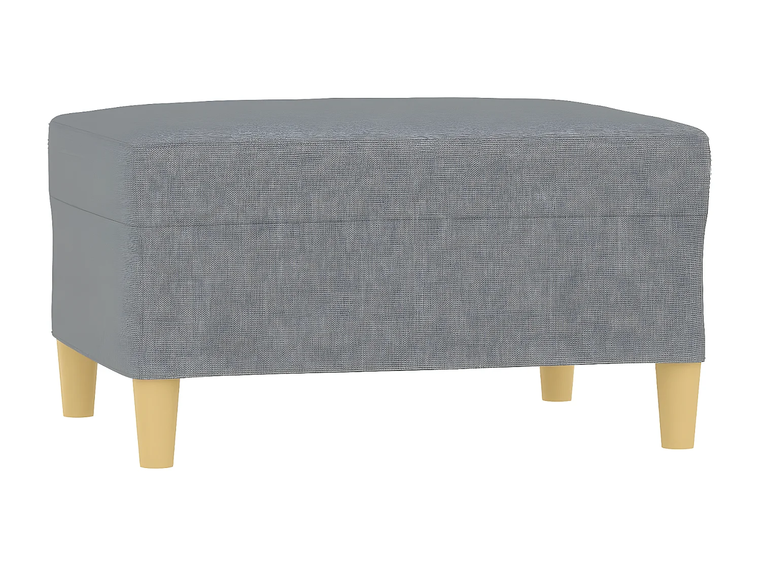 Repose-pied Gris clair 70x55x41 cm Tissu LQF56105