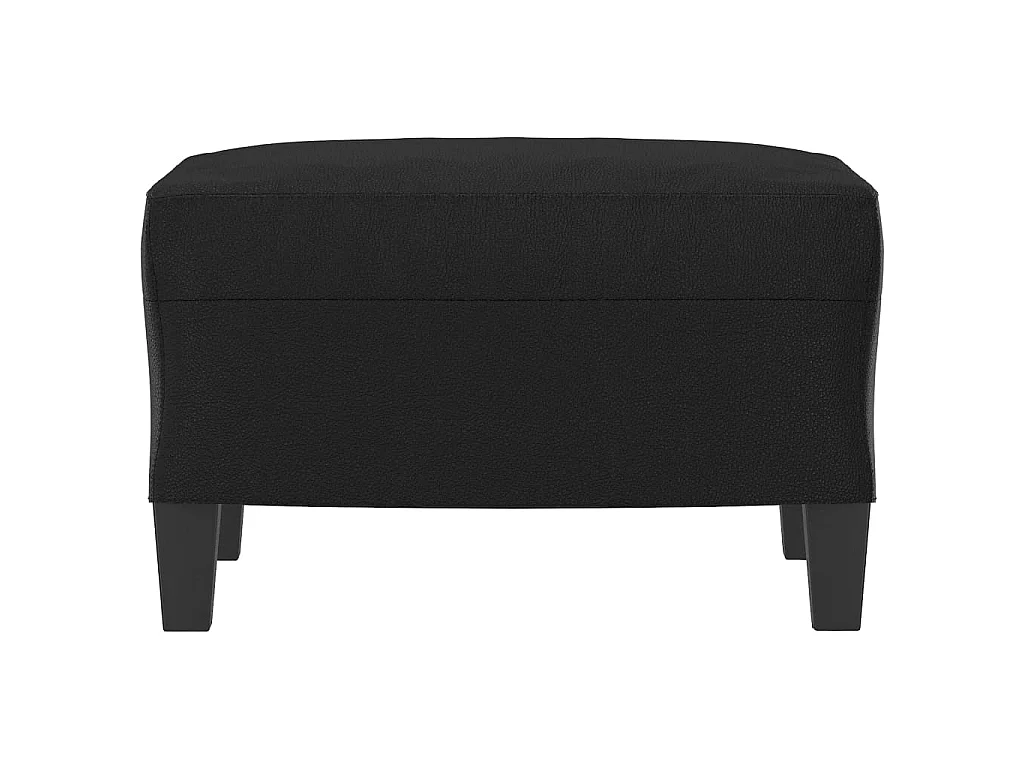 Repose-pied Noir 60x50x41 cm Similicuir LQF74570