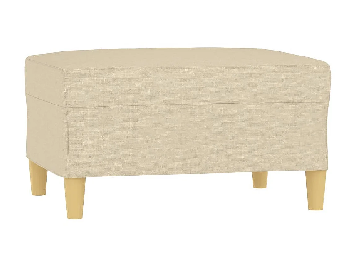 Repose-pied Crème 70x55x41 cm Tissu LQF18239