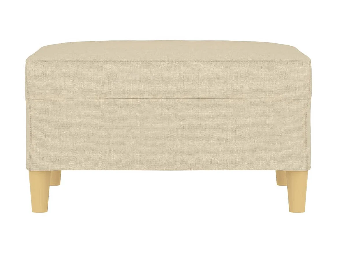 Repose-pied Crème 70x55x41 cm Tissu LQF18239