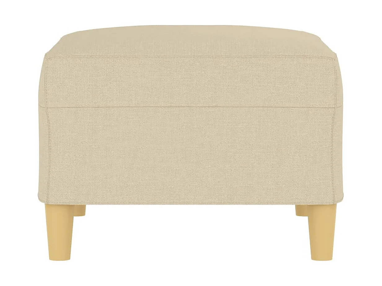 Repose-pied Crème 70x55x41 cm Tissu LQF18239