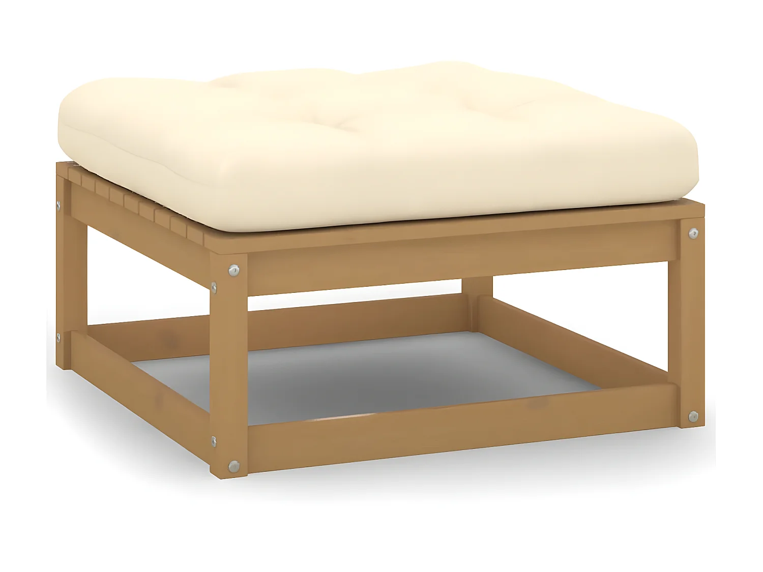 2 pcs Canapés de jardin avec coussins Bois de pin solide LQF79606