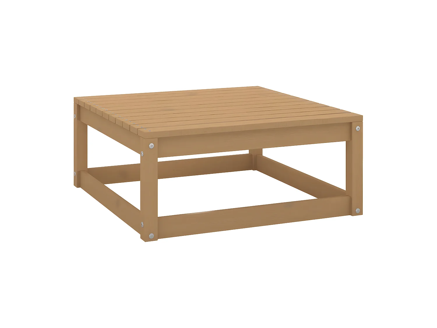 Tuinvoetenbanken 2 st met kussens massief grenenhout NL659937