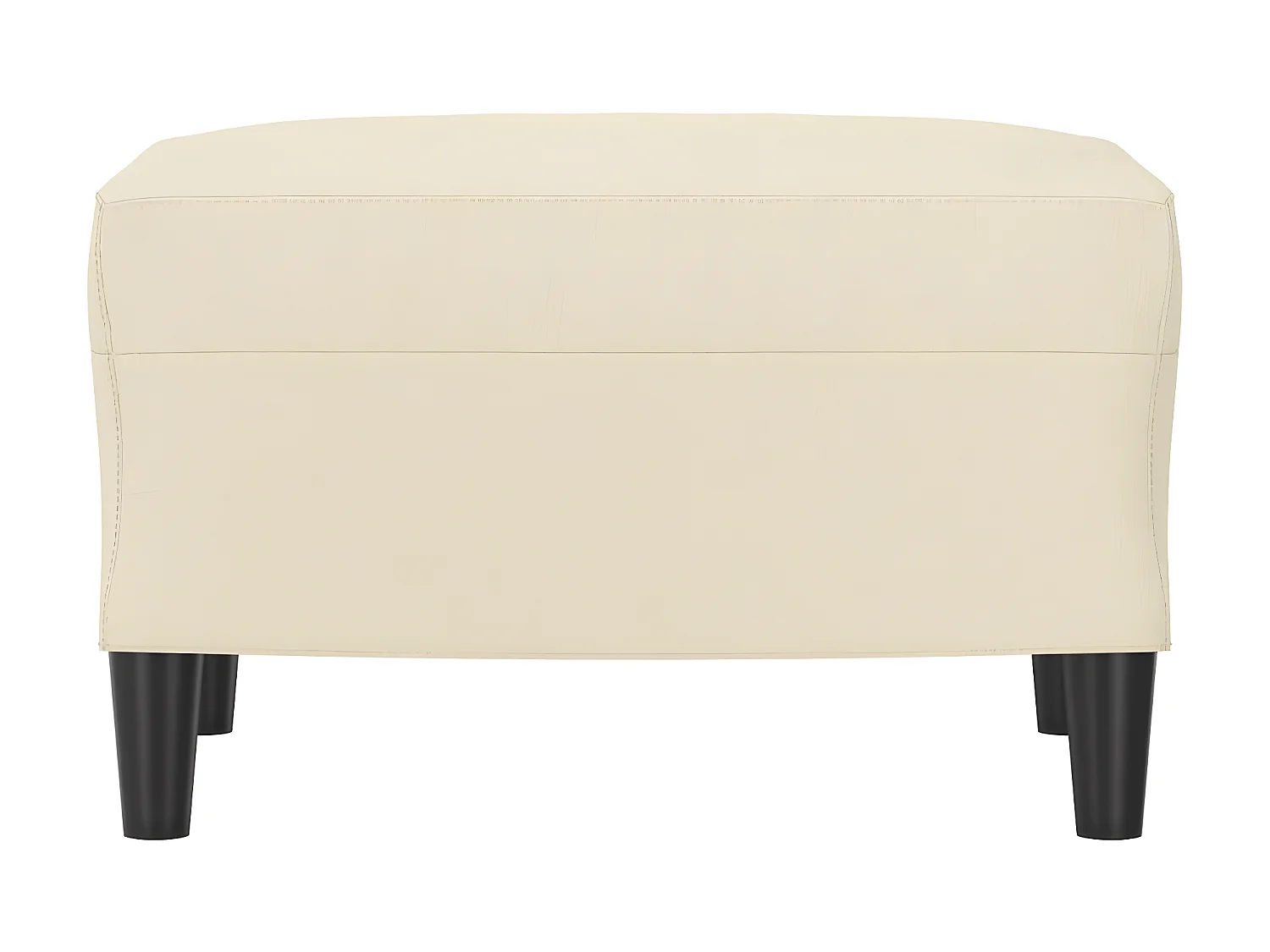 Repose-pied Crème 60x50x41 cm Similicuir LQF61397