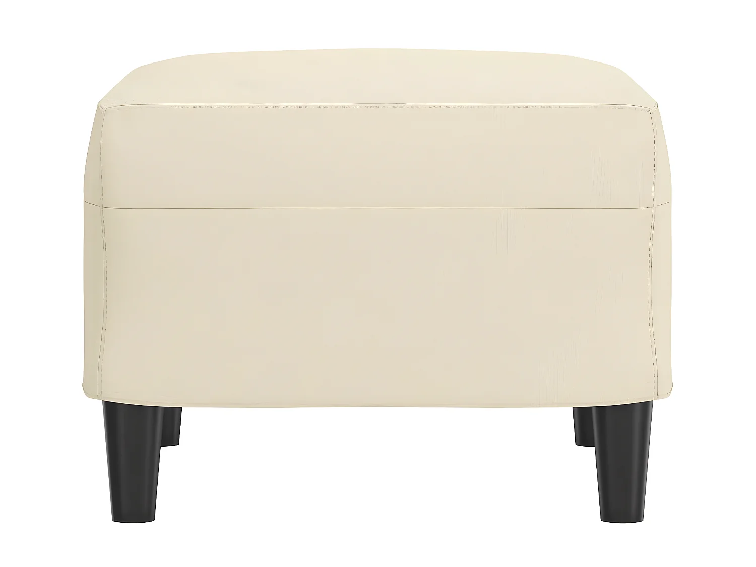 Repose-pied Crème 60x50x41 cm Similicuir LQF61397