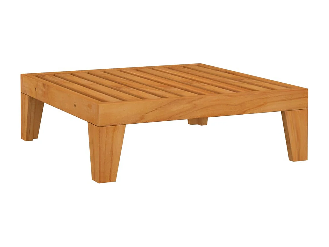 Reposapiés modular y cojín gris ocuro madera maciza de acacia ES89430