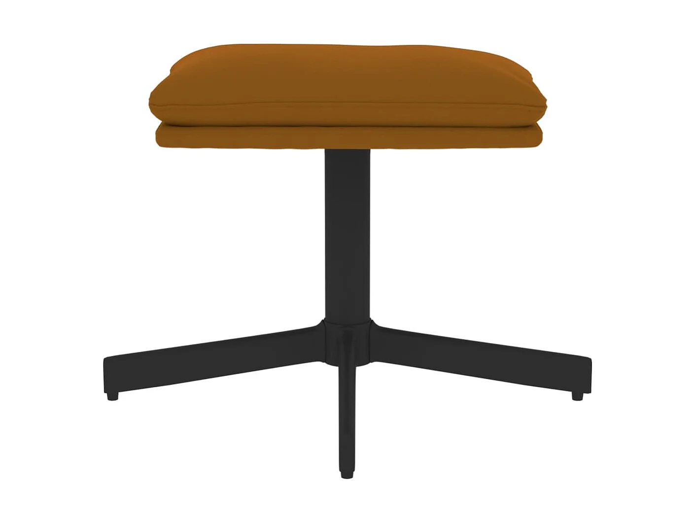 Repose-pied Marron 60x60x36 cm Velours LQF40168