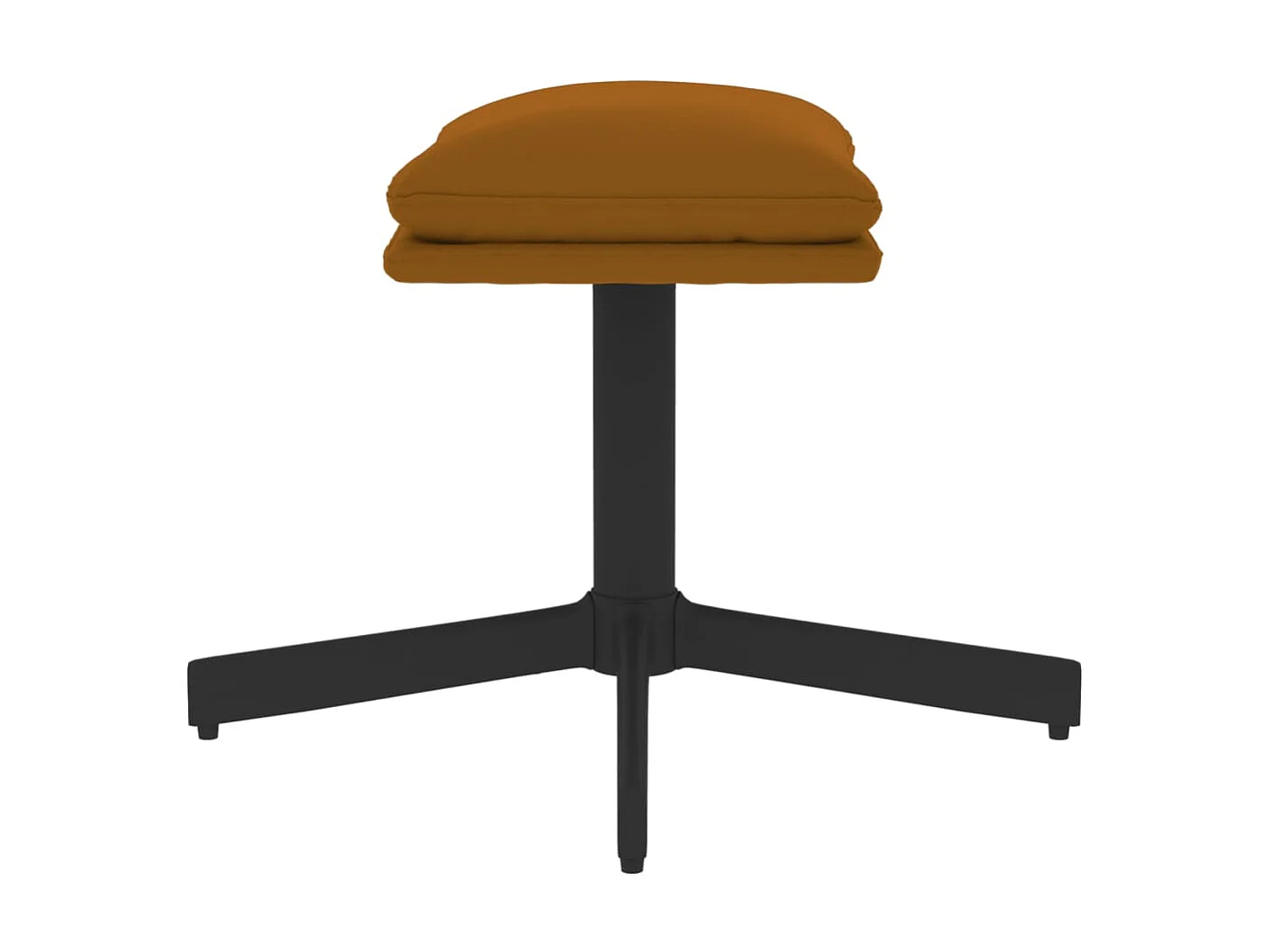 Repose-pied Marron 60x60x36 cm Velours LQF40168