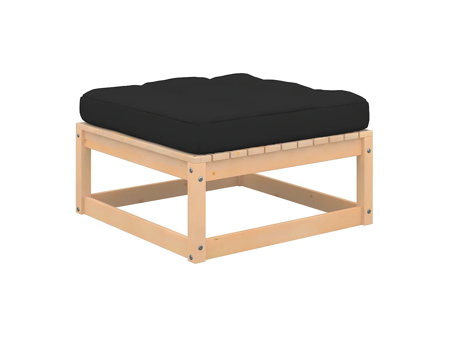 Sofá de jardín con cojines 2 uds madera maciza de pino ES92432