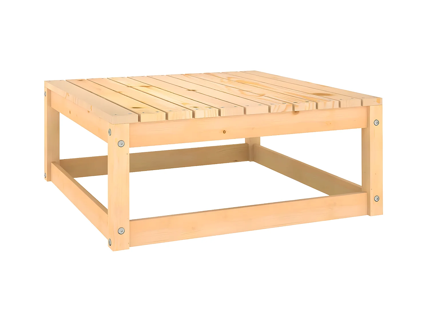 Sofá de jardín con cojines 2 uds madera maciza de pino ES92432