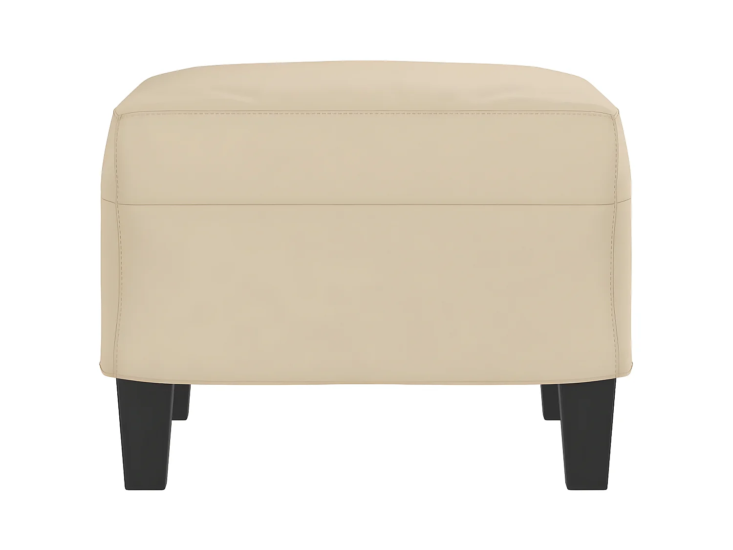 Repose-pied Crème 60x50x41 cm Tissu microfibre LQF93984