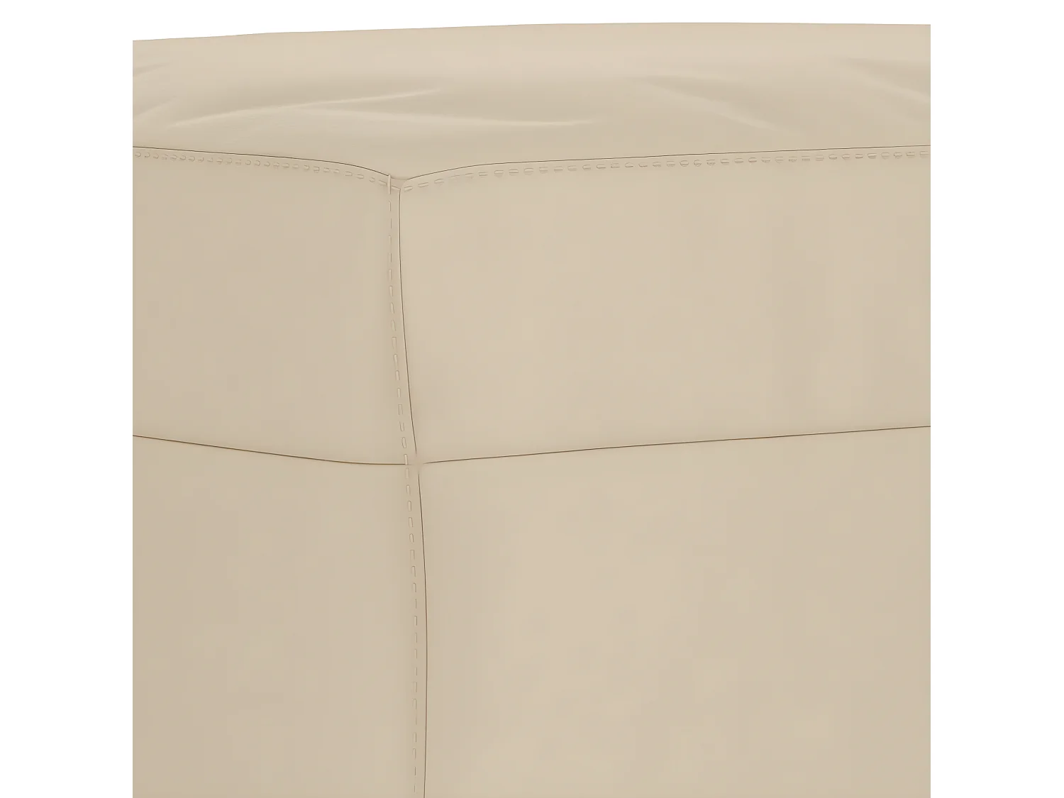 Repose-pied Crème 60x50x41 cm Tissu microfibre LQF93984