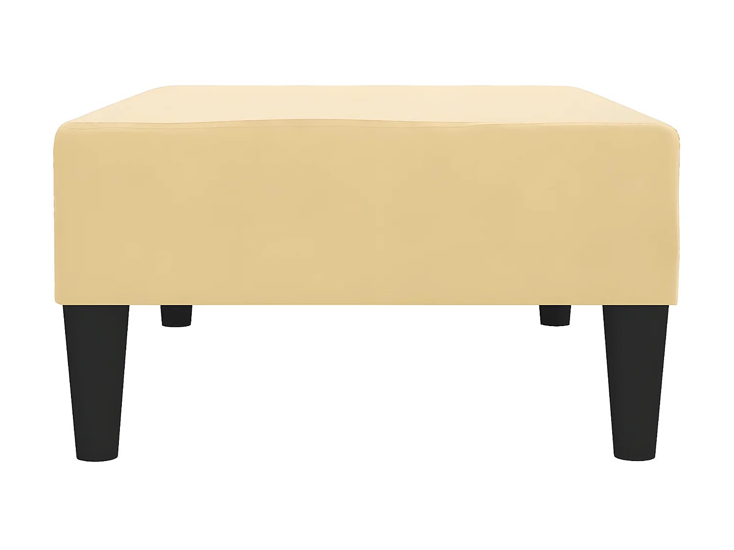 Repose-pied Crème 78x56x32 cm Velours LQF96185
