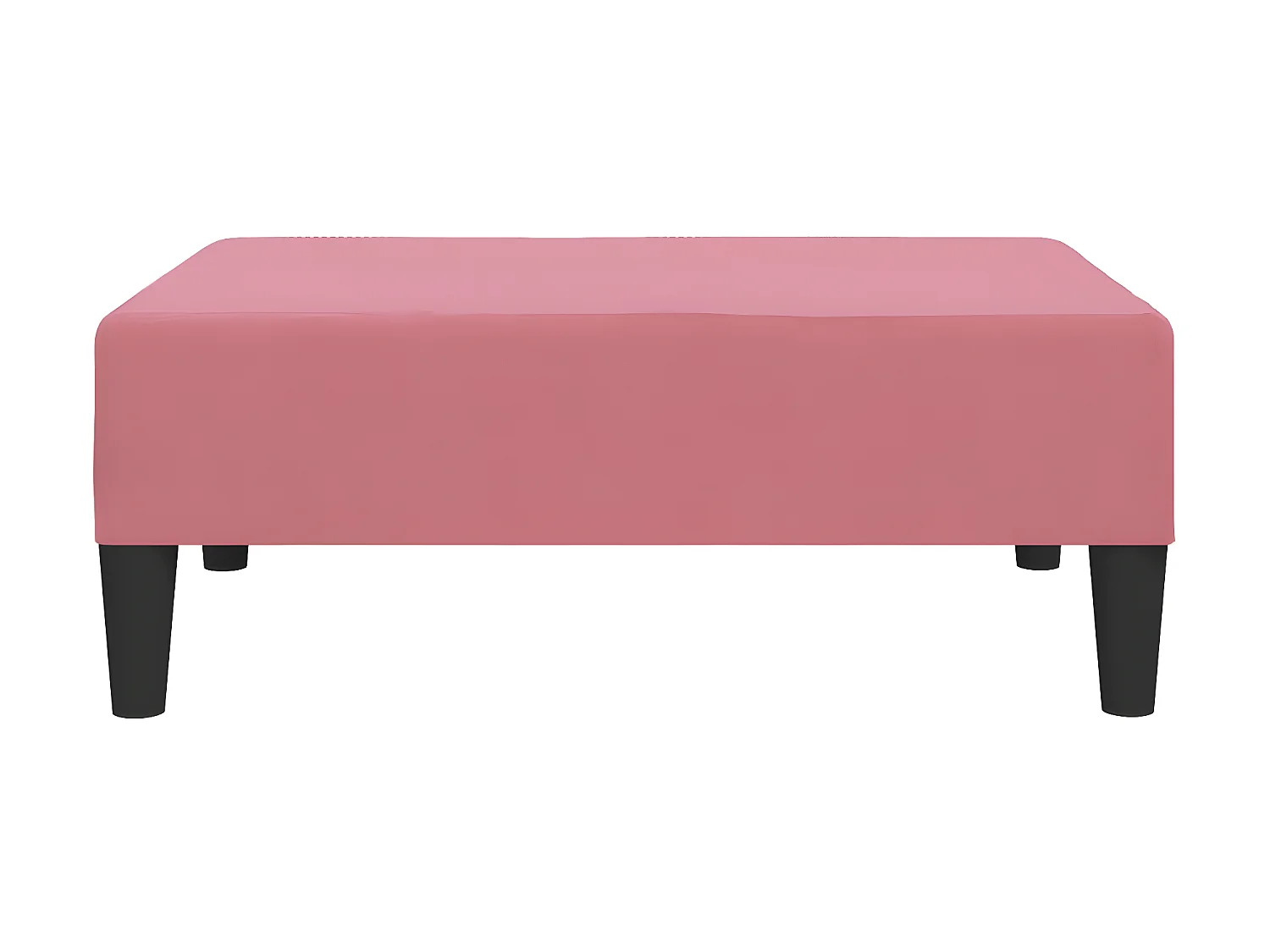 Repose-pied Rose 78x56x32 cm Velours LQF14791