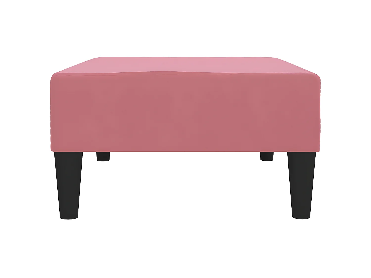 Repose-pied Rose 78x56x32 cm Velours LQF14791