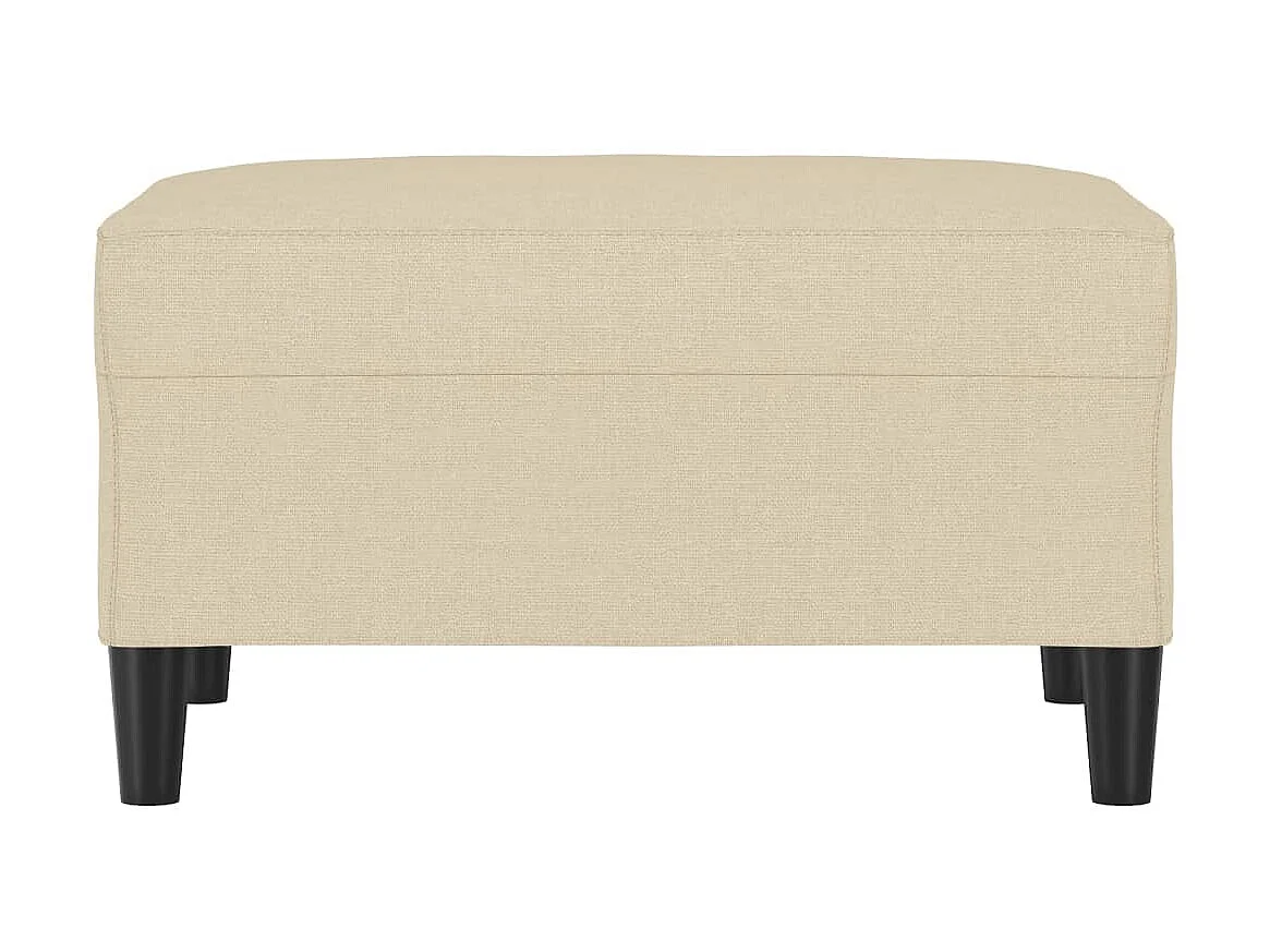 Repose-pied Crème 70x55x41 cm Tissu LQF99685