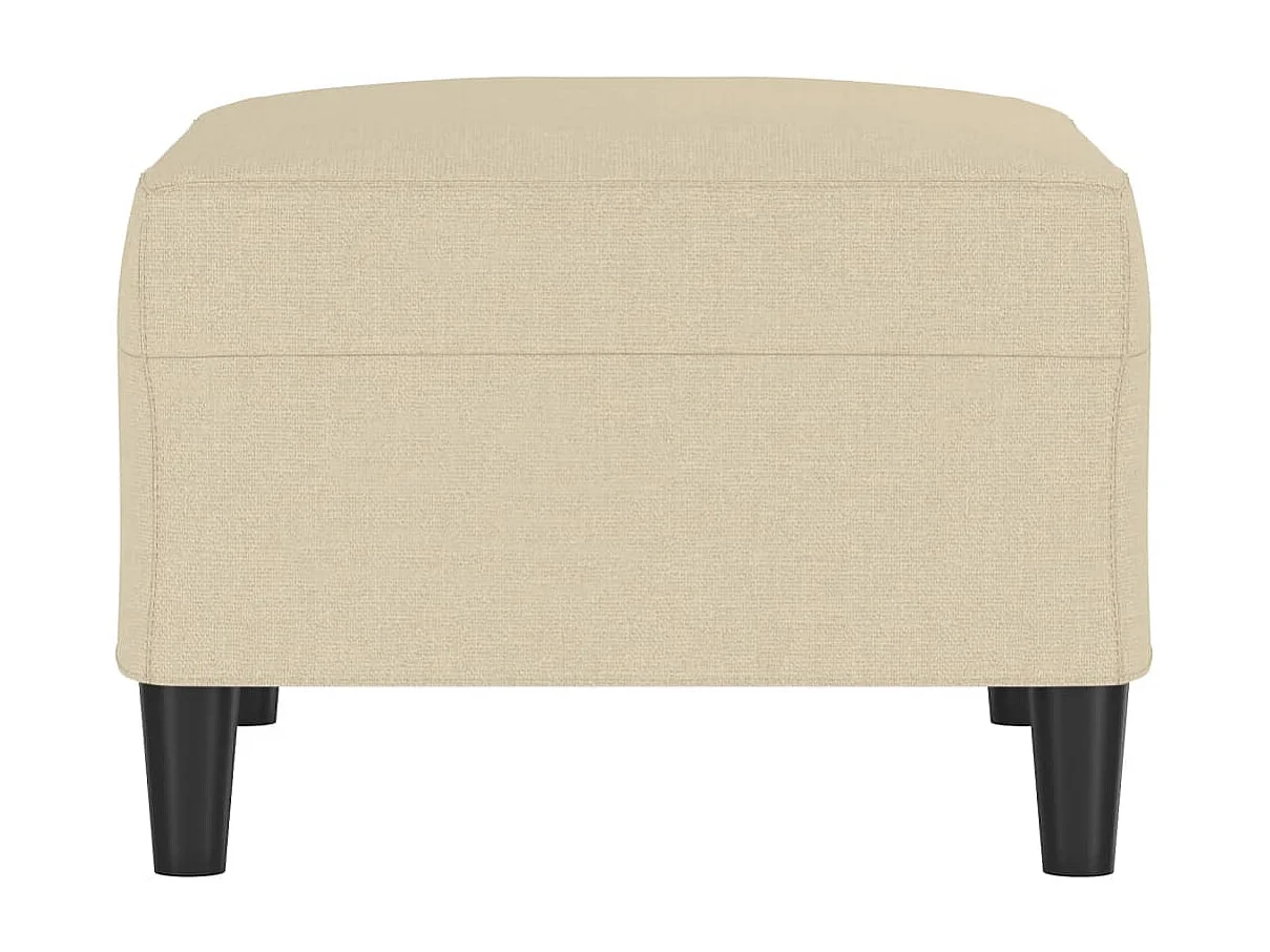 Repose-pied Crème 70x55x41 cm Tissu LQF99685