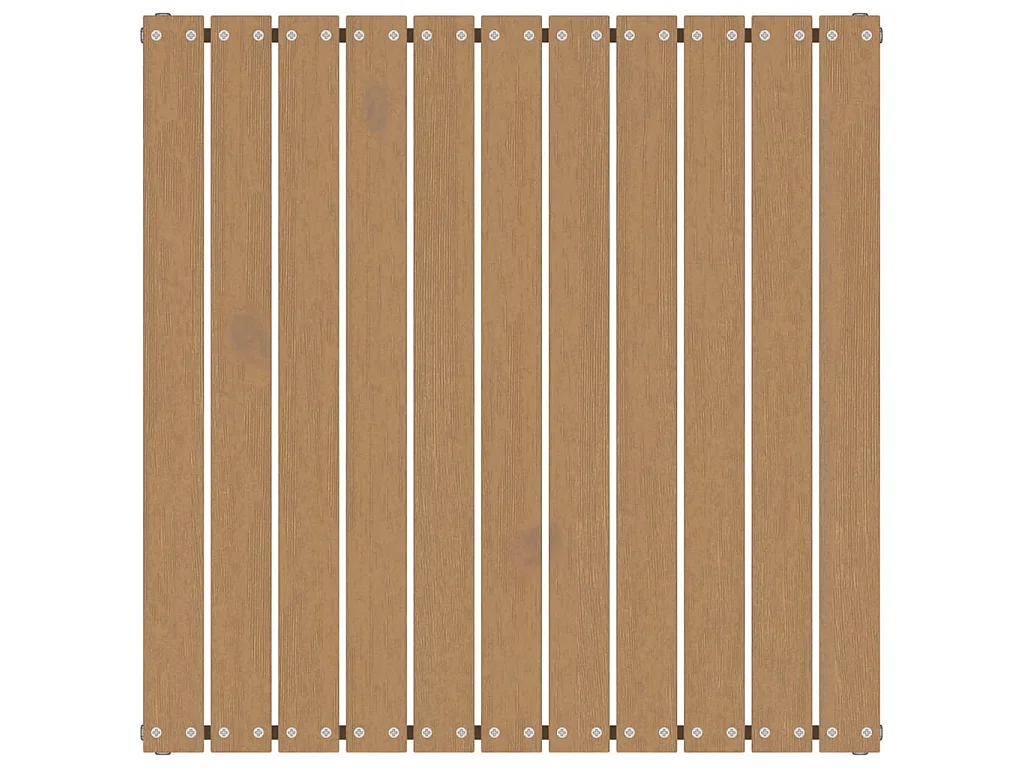 Tuinvoetenbank met kussen massief grenenhout honingbruin NL624861